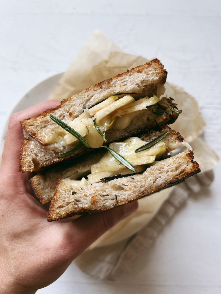 Apple, Rosemary, and Gruyère Grilled Cheese