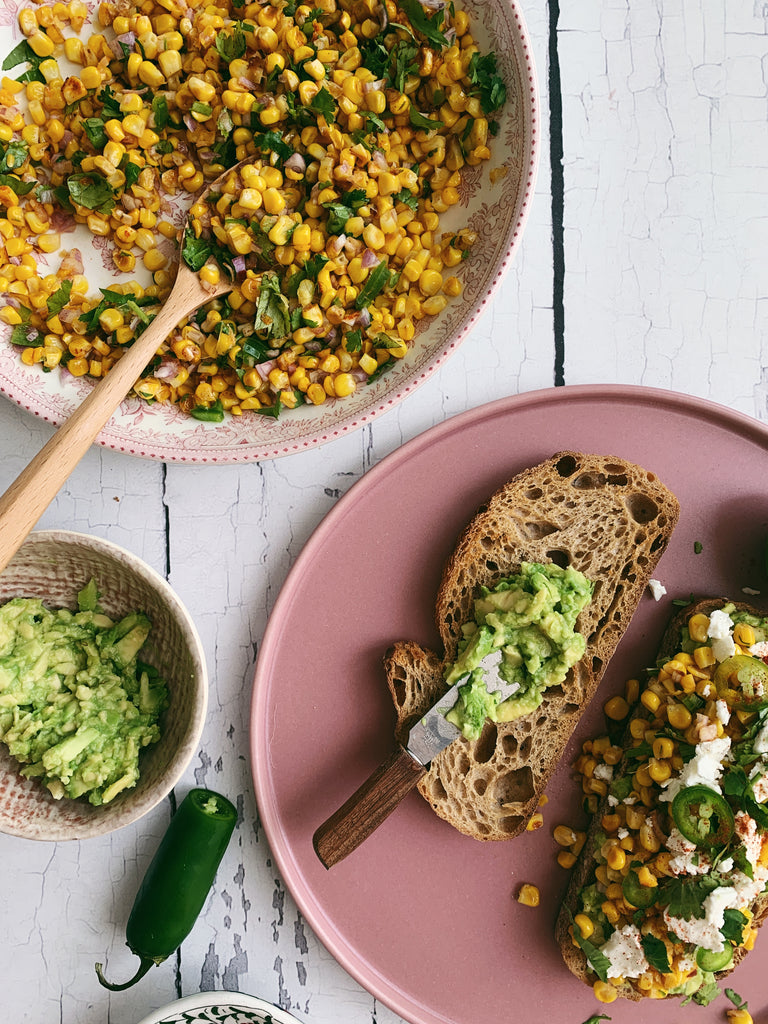Mexican Street Corn Inspired Toast 