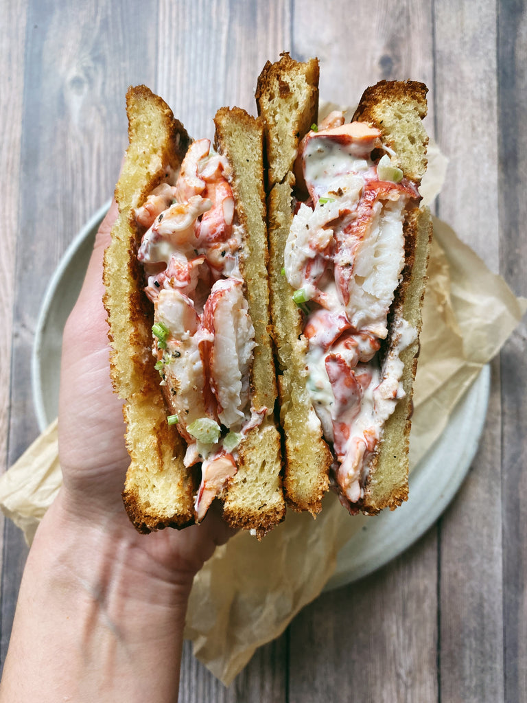 A lobster roll inspired sandwich