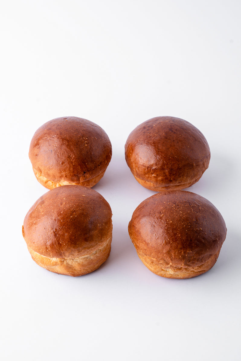 ARTISAN BRIOCHE BUNS PACK OF FOUR For The Love of Bread